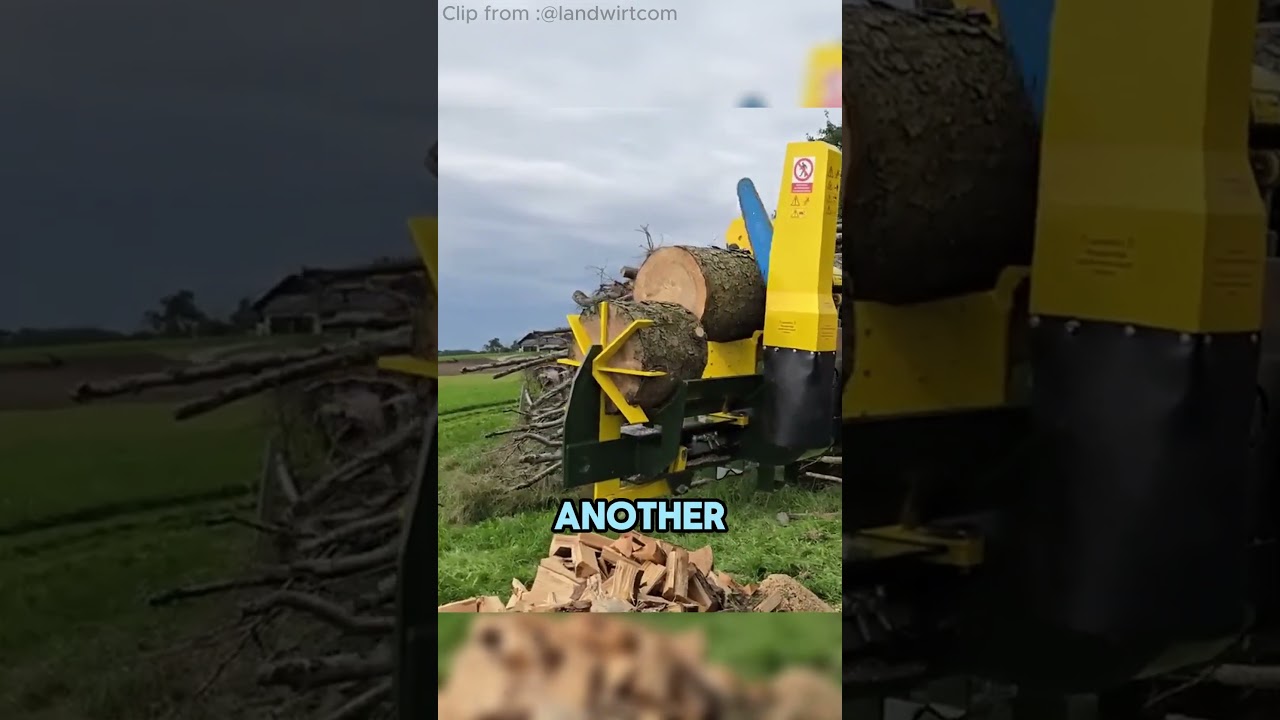 🔥 Cool firewood machine 🪵
