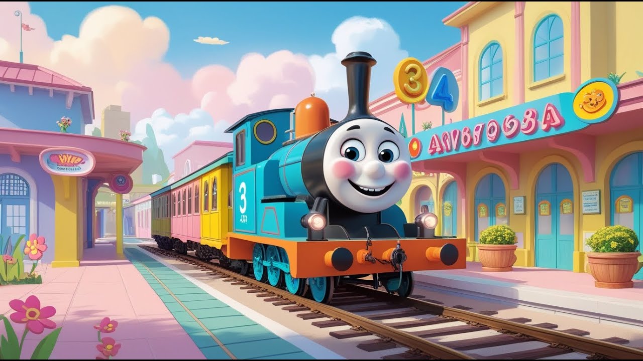 🚂🔢 The Number Train Song for Kids | Learn Counting 1–10 with Fun Train Adventure 🎶✨
