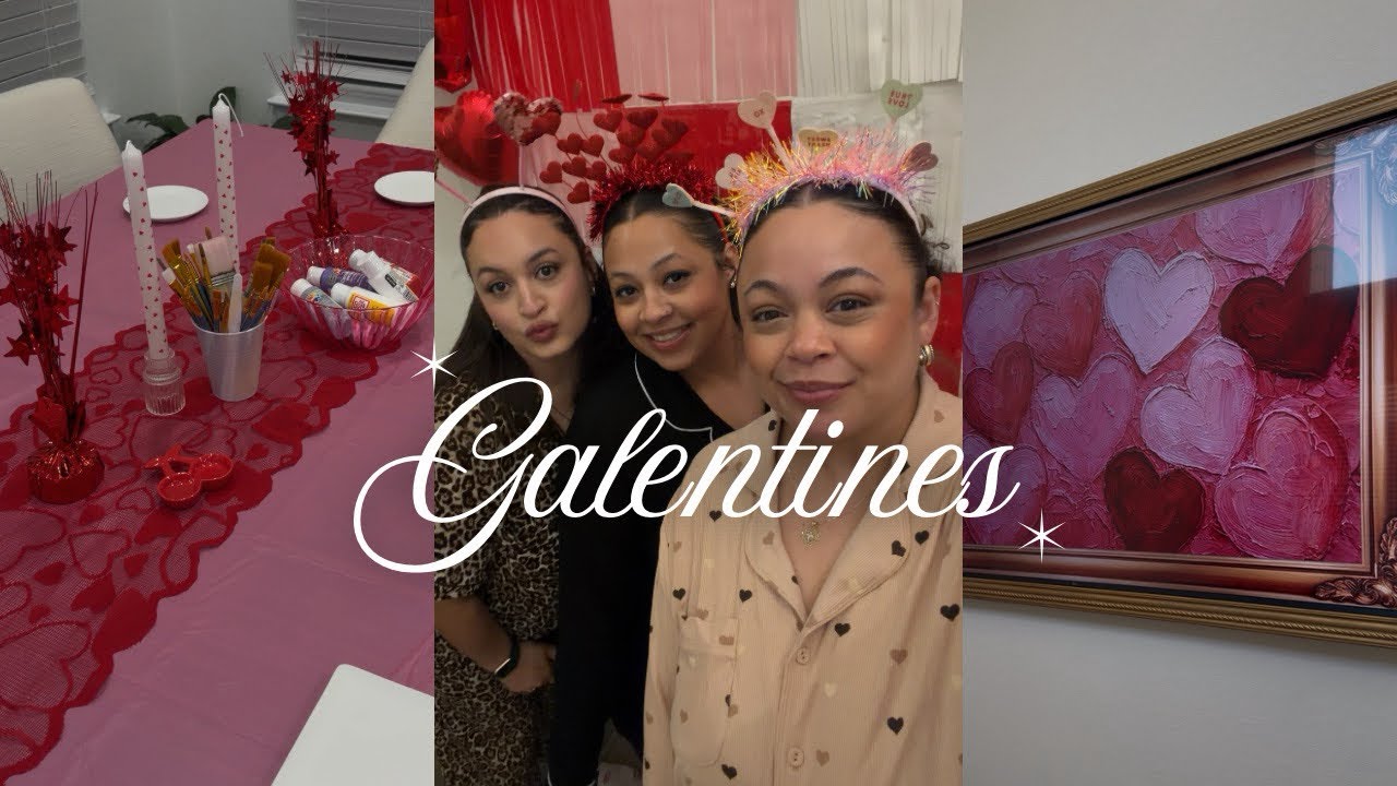 Galentines With The Girls 💌 Making Jewerly Trays & Basket Exchange 