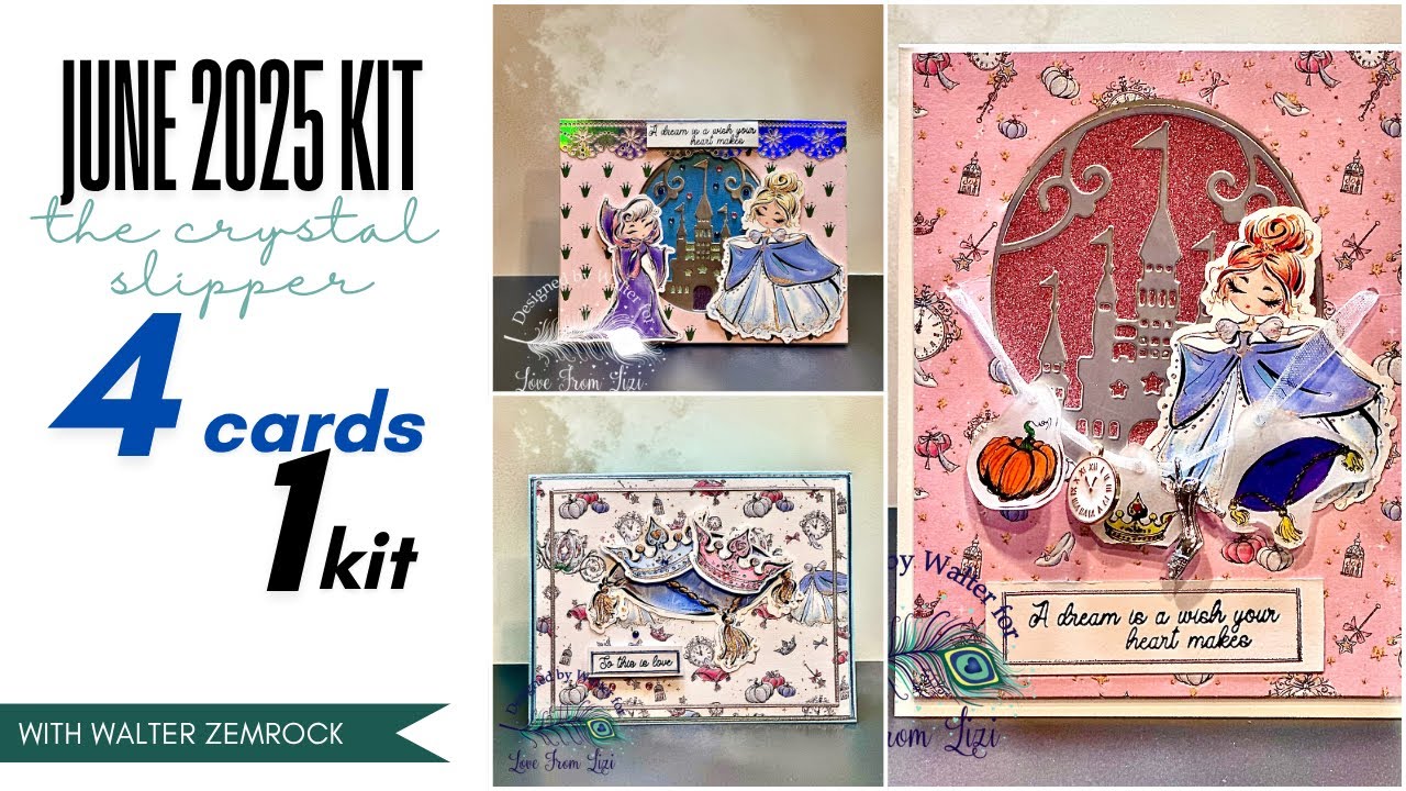 4 Cards, 1 Kit | June 2025 Kit with Walter | Love From Lizi