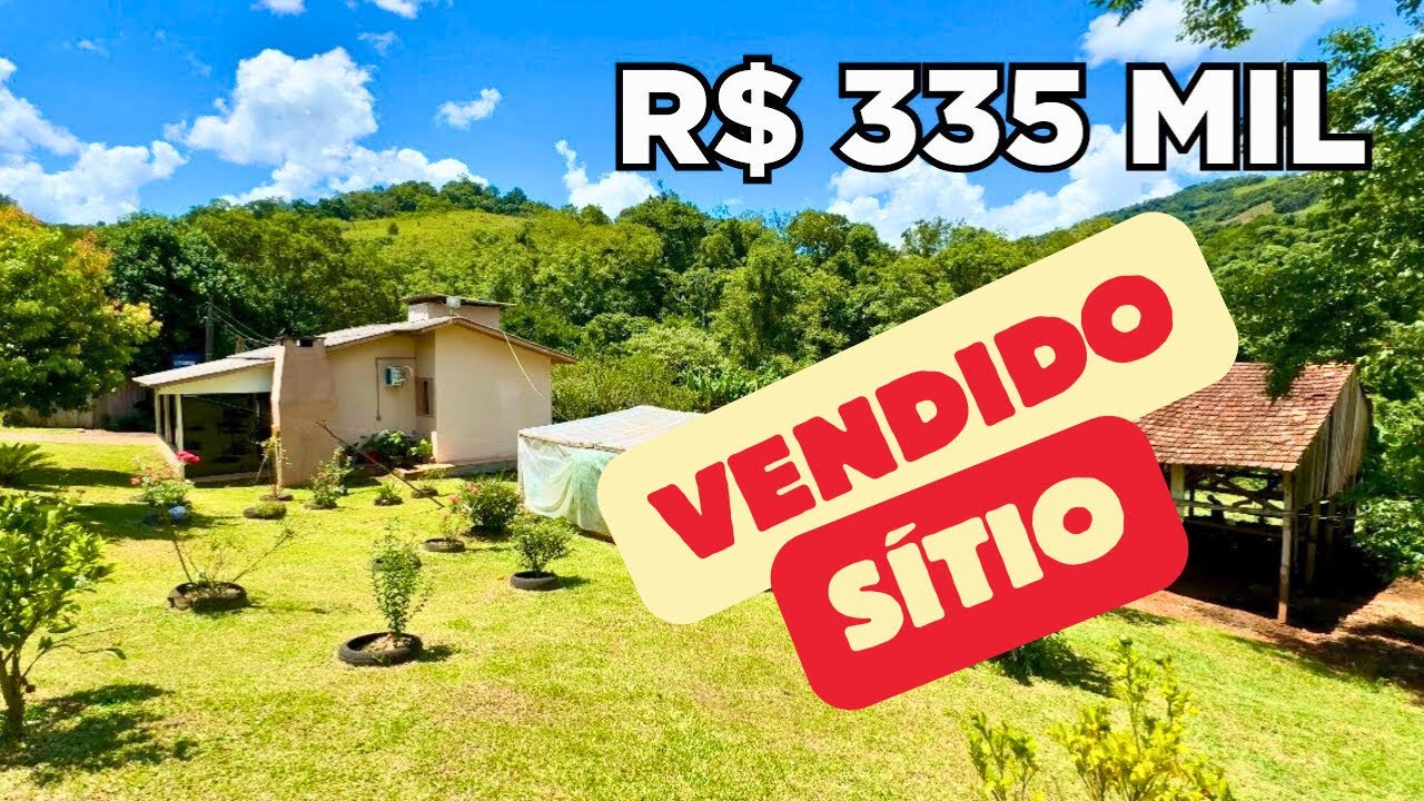 (VENDIDO) SÍTIO À VENDA 8.3 HECTARES EM SANTA CATARINA CASA PASTAGEM RIACHO PEIXES E ÁGUA
