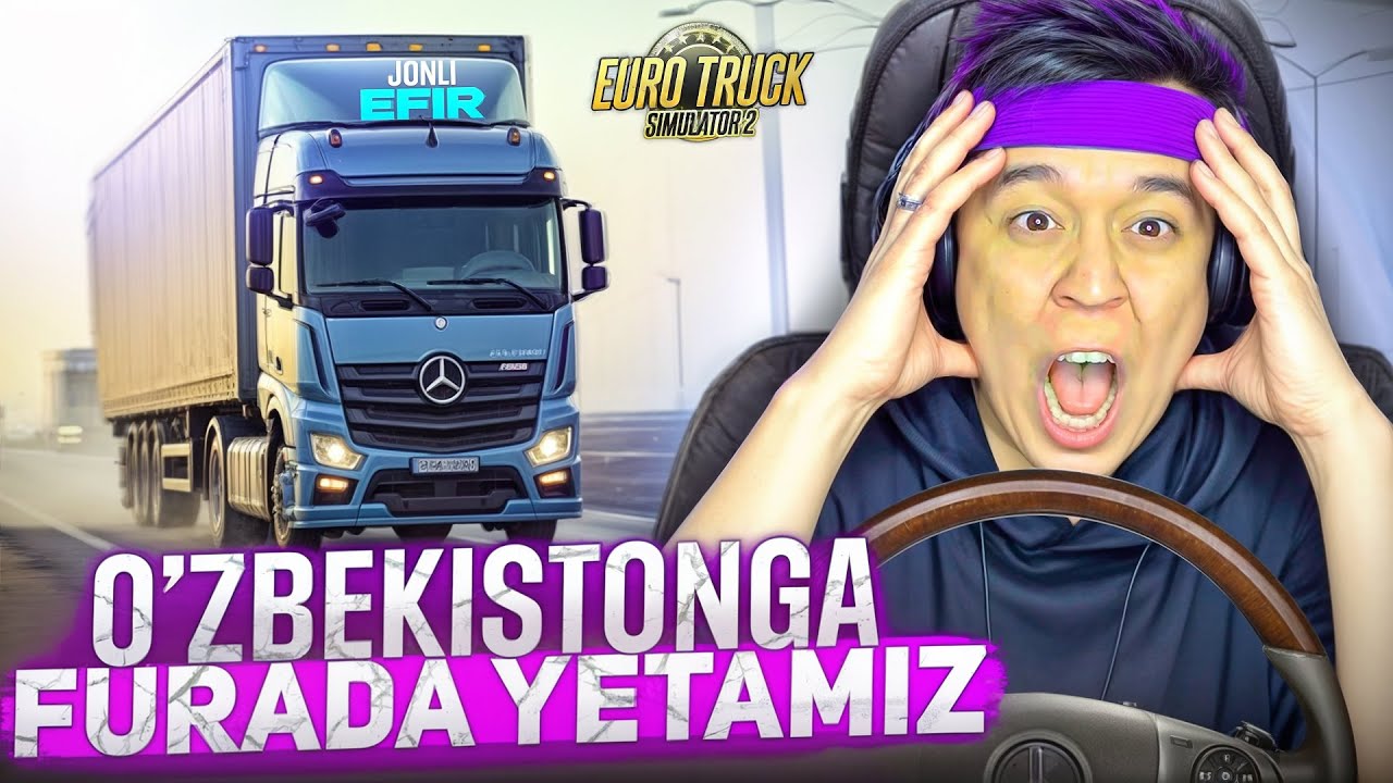 UZBEKSTONGA BO'RGANDA JANJAL! FURA TRACK HAYDAYMIZ O'ZBEKISTONGA QARAB! EURO TRACK SIMULATOR 2
