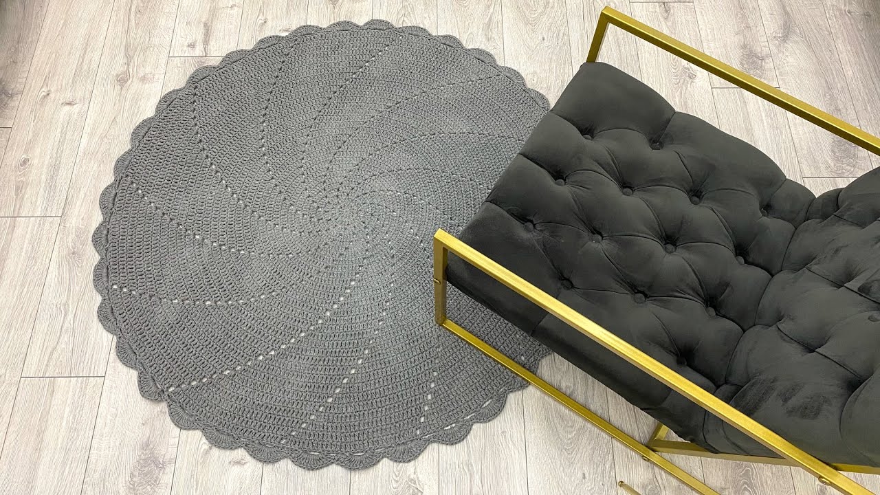 Sade ve Çok Kolay Örgü Kilim / Paspas Yapımı✔️ Çarkıfelek Kilim Tarifi 💯