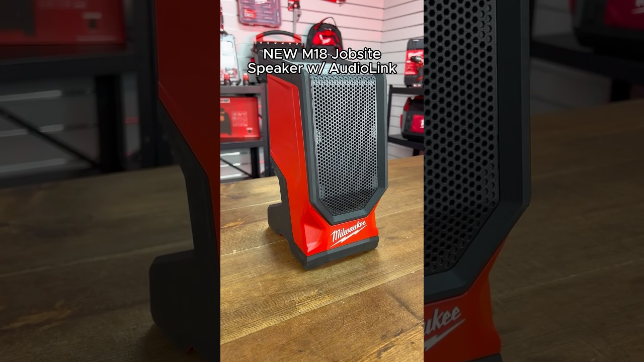New M18 Bluetooth 5.3 Jobsite Speaker with Audio Link. Full Sound Experience 🕺#milwaukee #tools