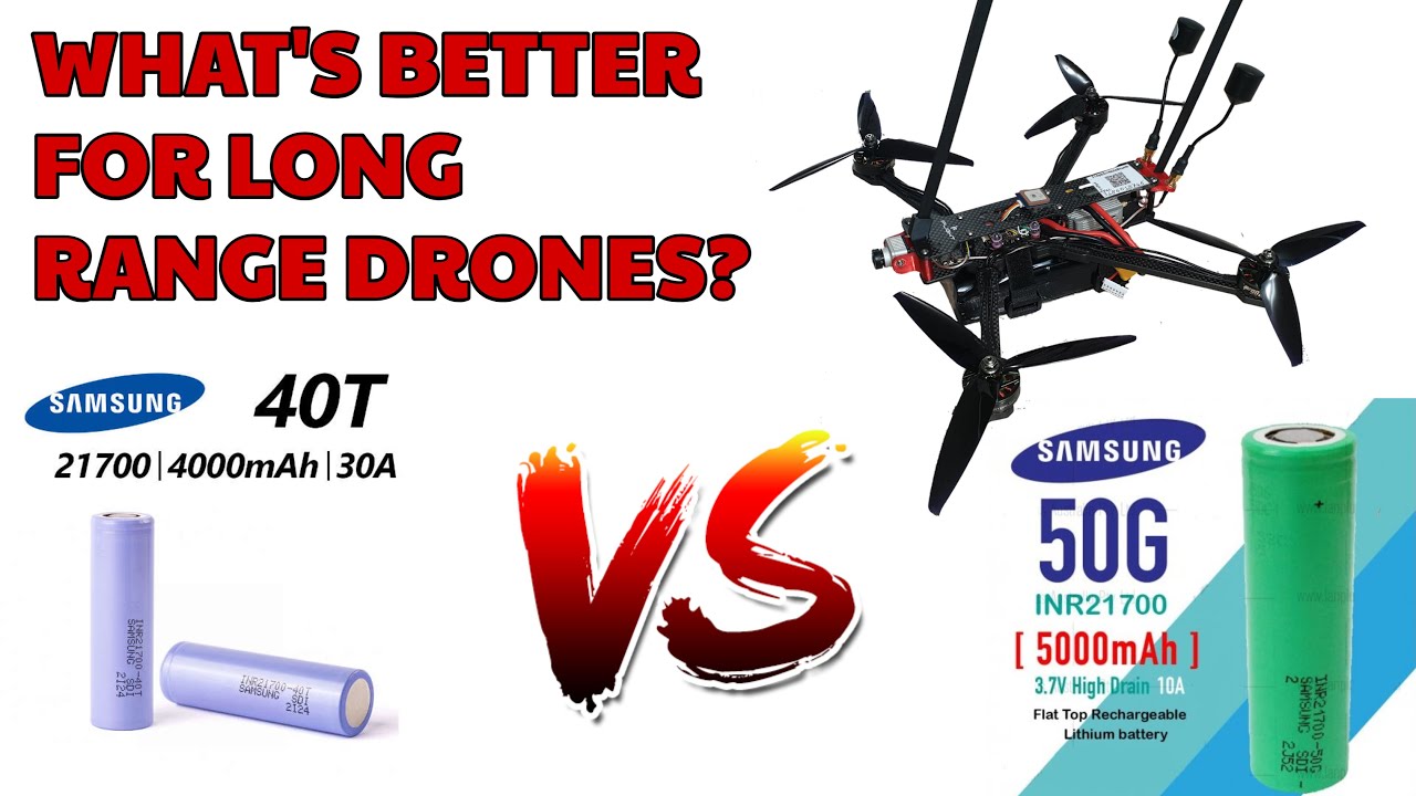 50G vs 40T 21700 Li-Ion cells - Battery Pack Test for Long Range Drones