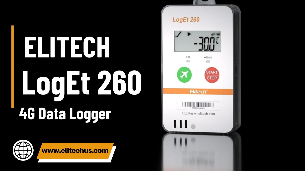 Elitech Data Logger LogEt 260 for Temperature/HUmidity Monitoring