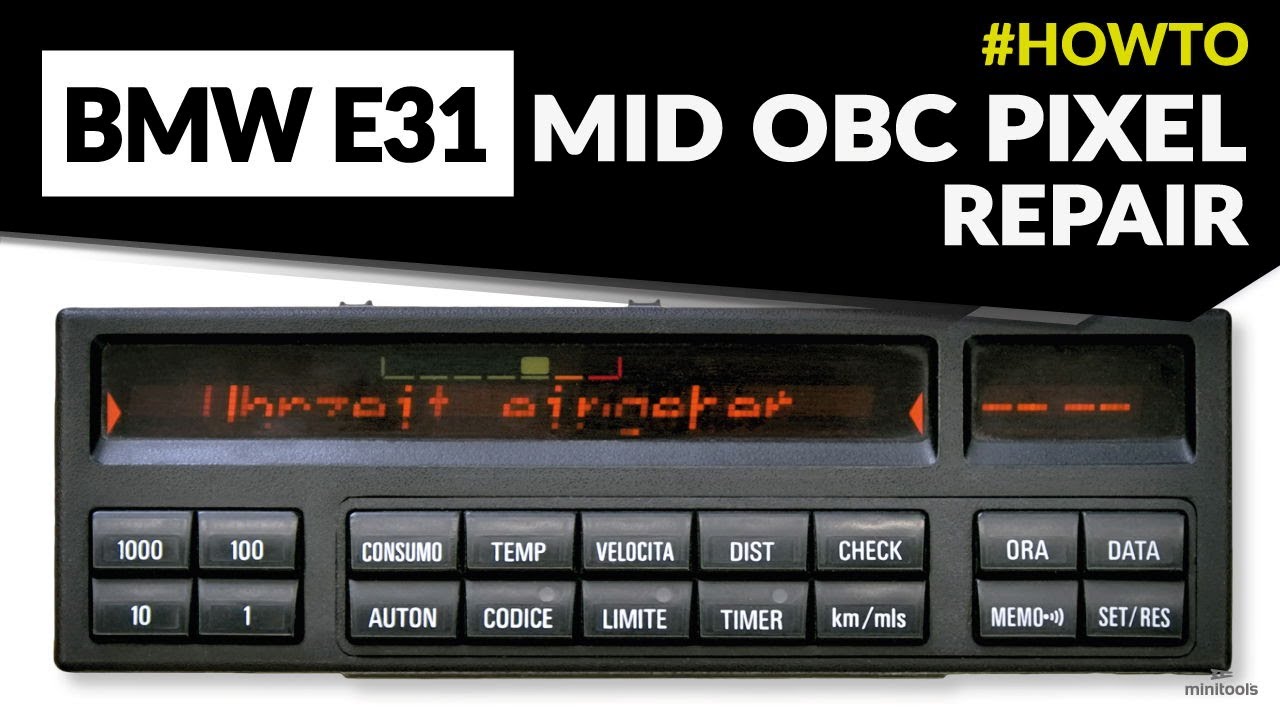 BMW 8 Series E31 MID OBC LCD pixel repair