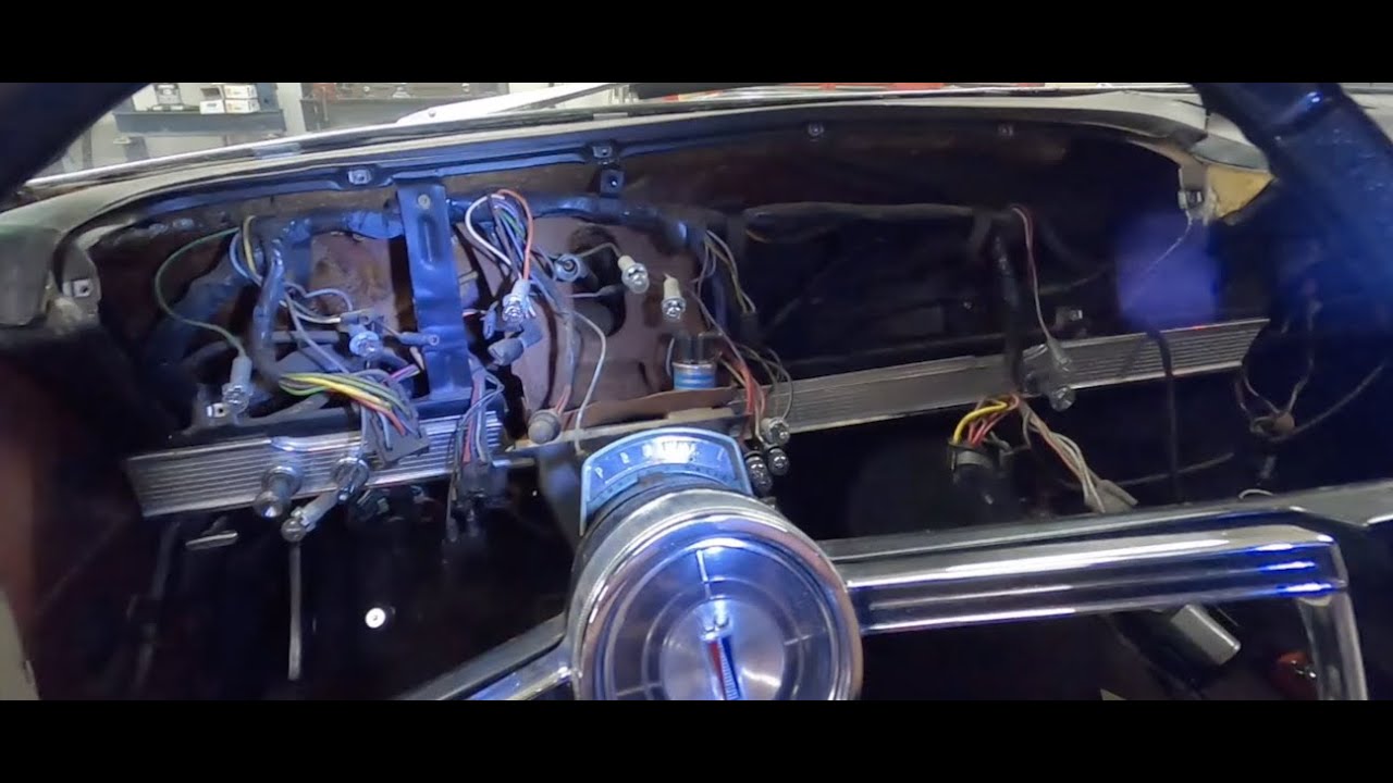 1966 Ford Galaxie 500 convertible restoration part 152 removing instrument panel