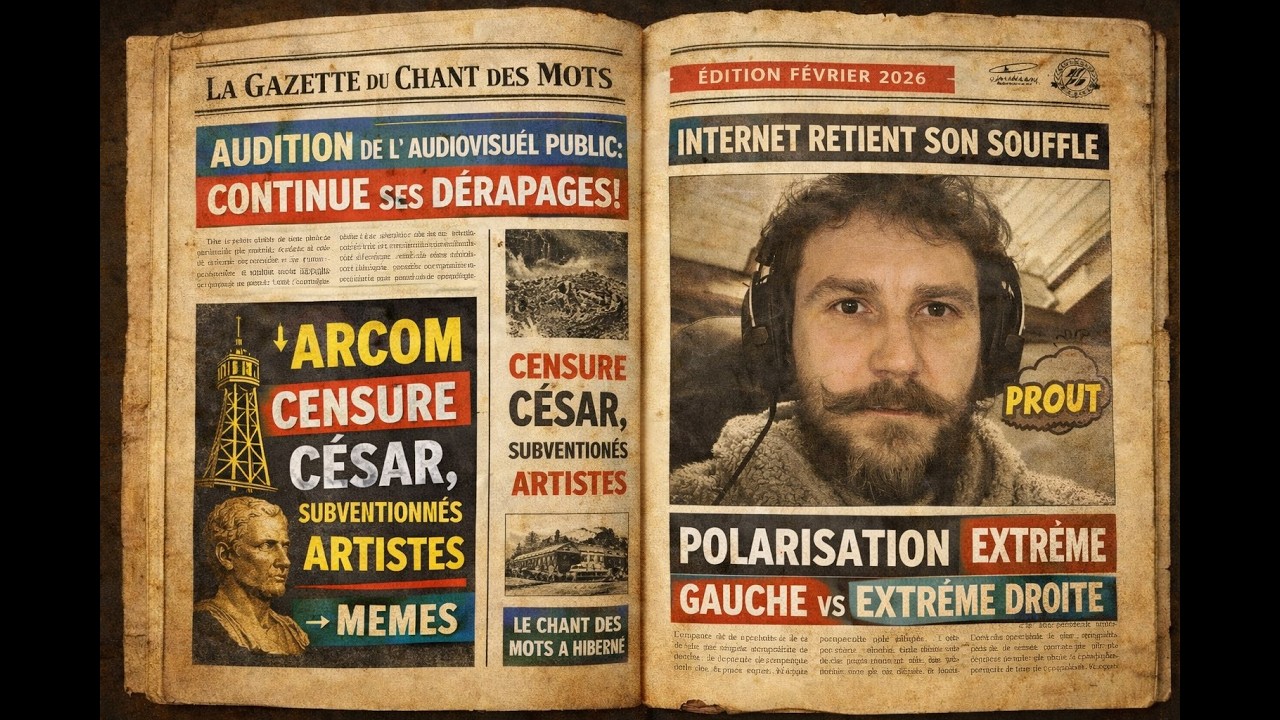 Journal-Février: César — Arcom — Polarisation — Chant des forêts — Prout
