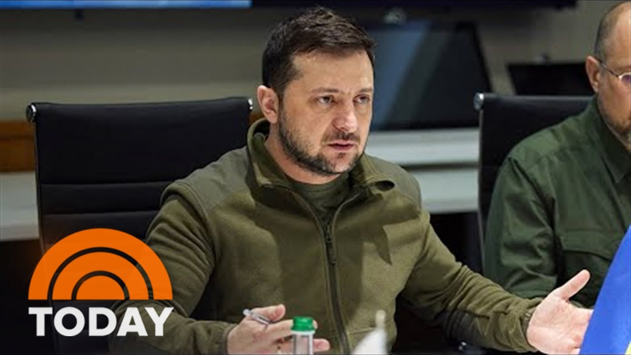 Ukraine&rsquo;s Zelenskyy Meets 3 NATO Leaders In Kyiv While Under Attack
