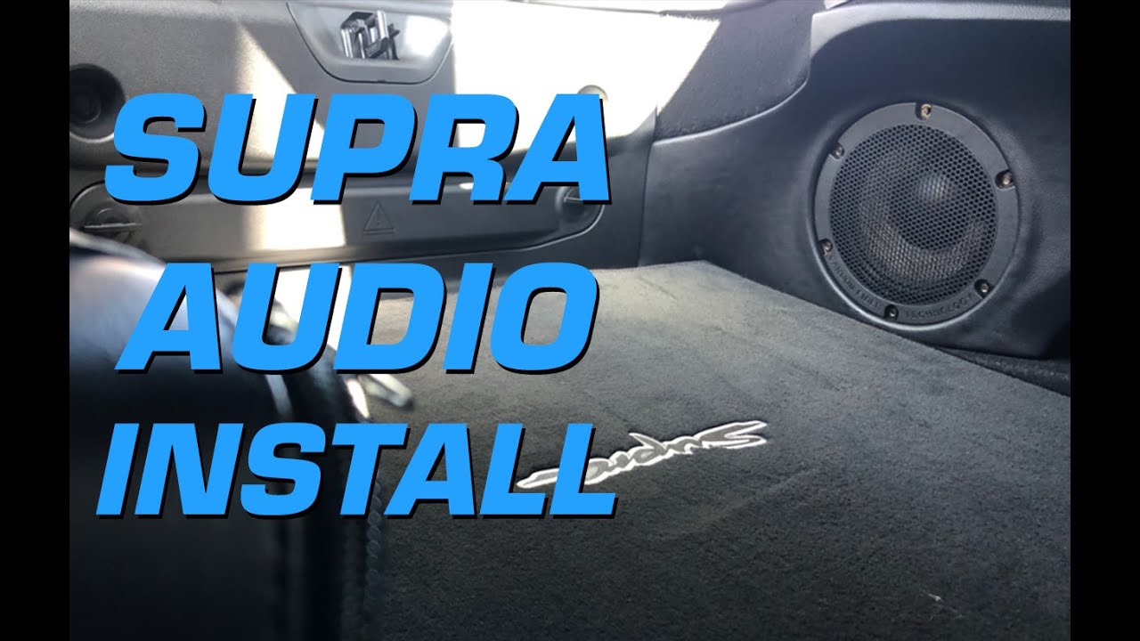 Toyota Supra | Установка аудиосистемы высокого разрешения