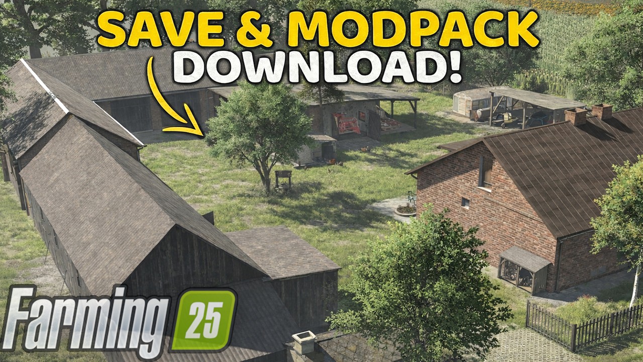 SAVE & MODPACK DOWNLOAD! 😱 Polskie Gospodarstwo Na STAROWSI  😎 MEGA KLIMAT 😍 Farming Simulator 25 🔥