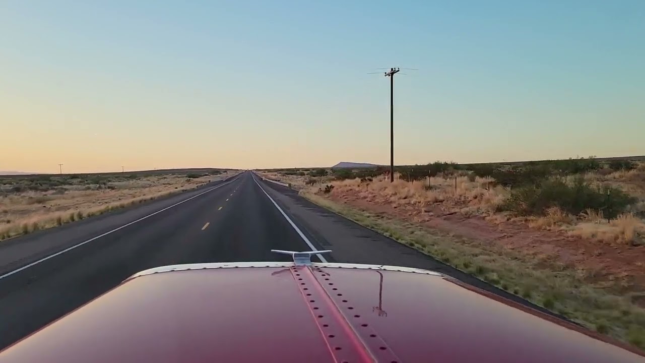 US-54 into the New Mexico Sunset। Alamogordo towards Santa Rosa।