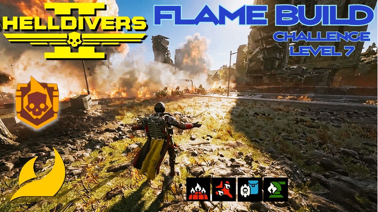 Helldivers 2 Terminids Flame Build Challenge Lvl 7