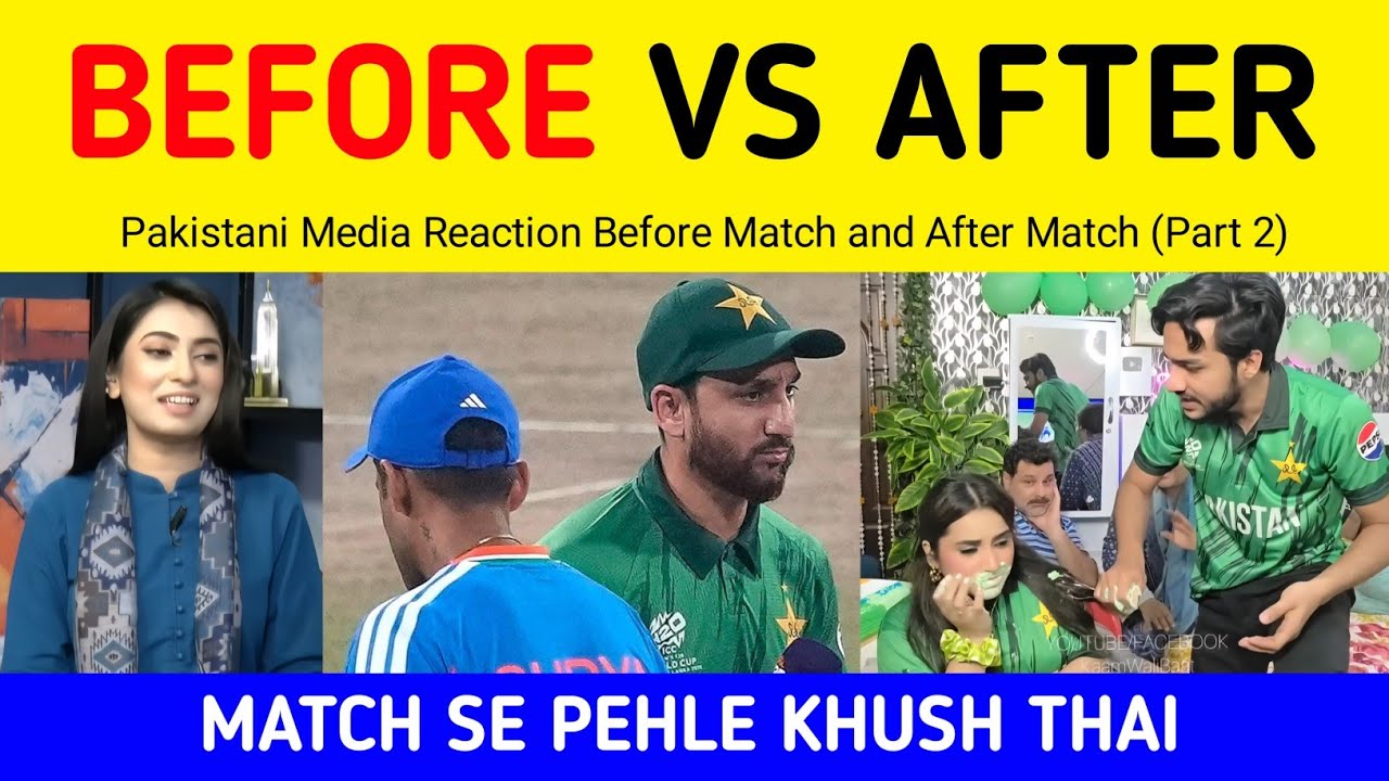 Pak Media Before and After Match Reaction on India vs Pakistan T20 WC 2026 (Part2) | Ind vs Pak