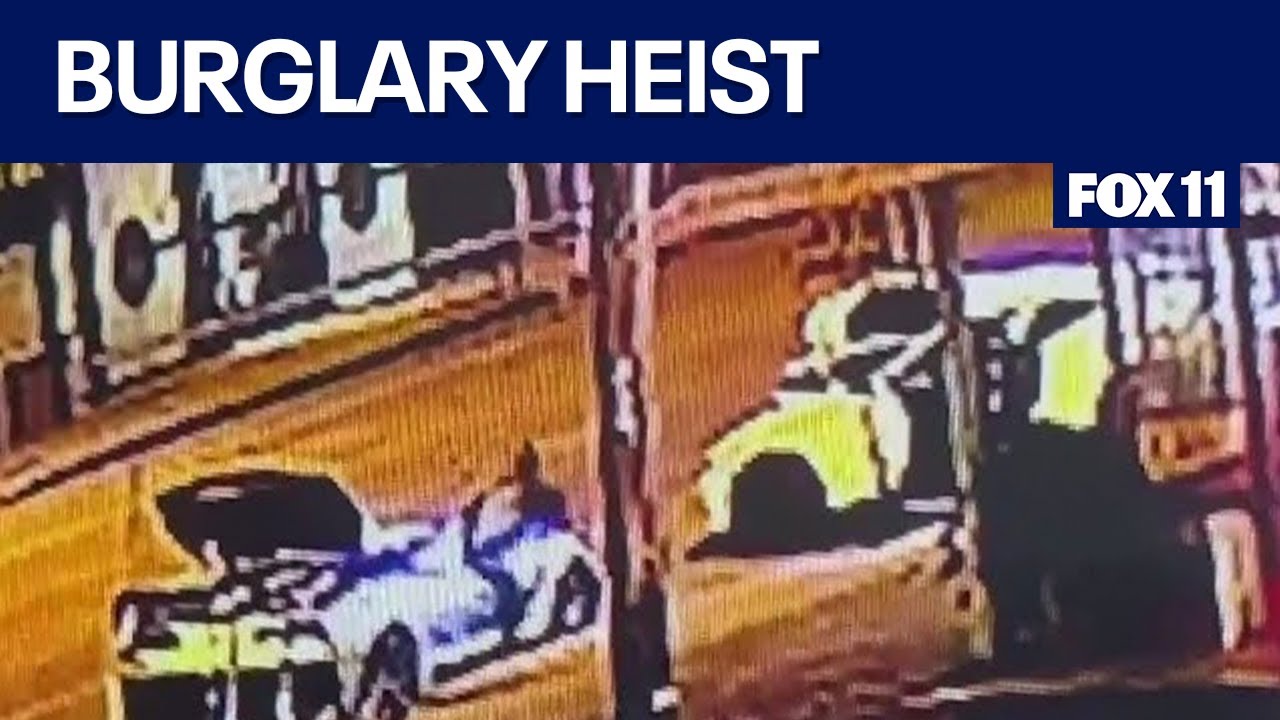 Video captures police interrupting burglary crew heist