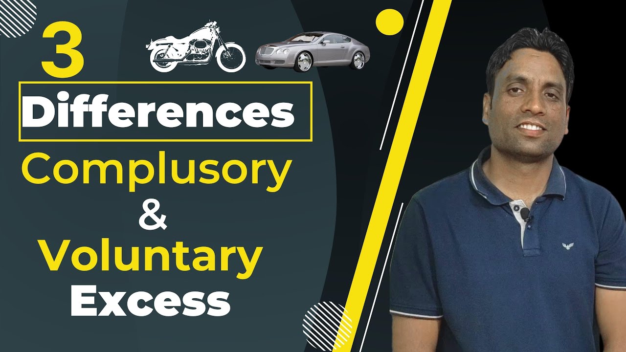 Compulsory and Voluntary excess explained 🚗🏍️in Vehicle insurance. What is Compulsory Excess.