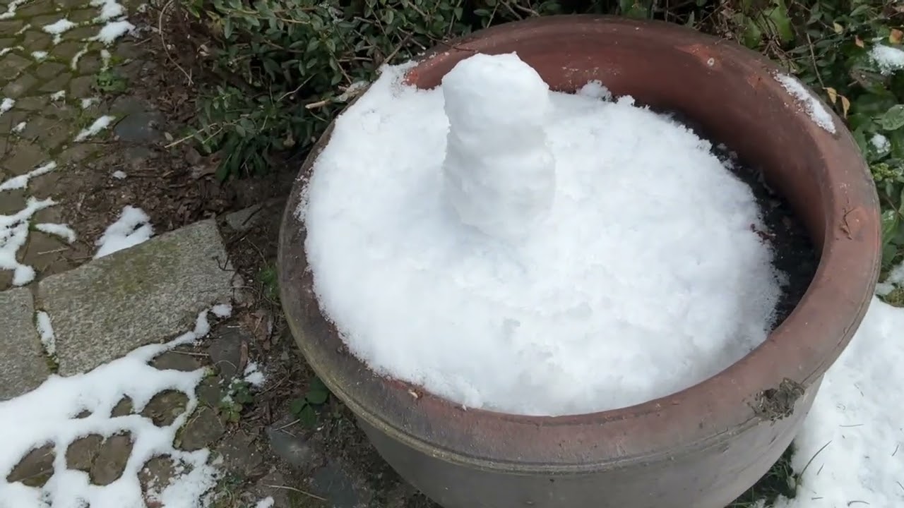 Schnee in Deutschland(Schneemann usw.) 