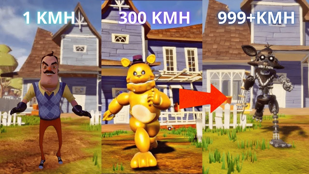 SI me ATRAPAN la VELOCIDAD AUMENTA |Hello Neighbor|