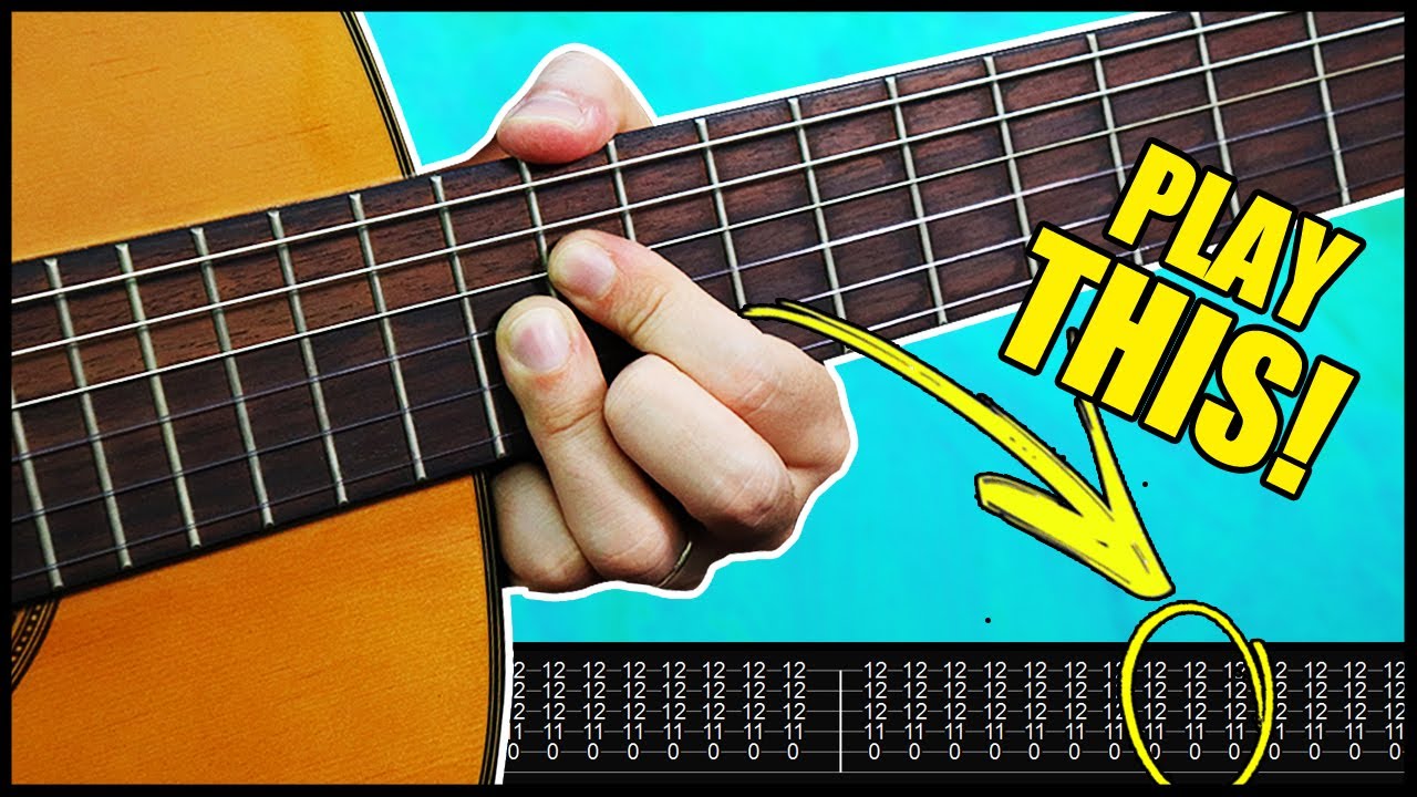 When you gotta impress your friend and ur not a fingerstyle guitarist