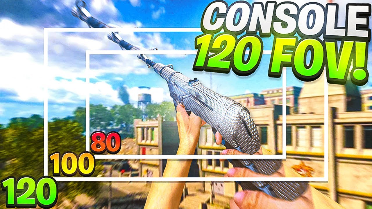 this is 120 FOV ON CONSOLE WARZONE! 😍
