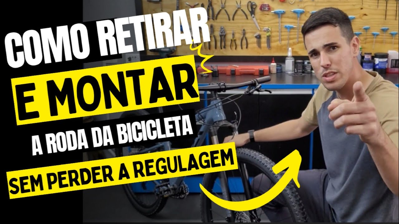 COMO RETIRAR E MONTAR A RODA NA BICICLETA SEM PERDER A REGULAGEM - [PASSO A PASSO + SUPER DICA]