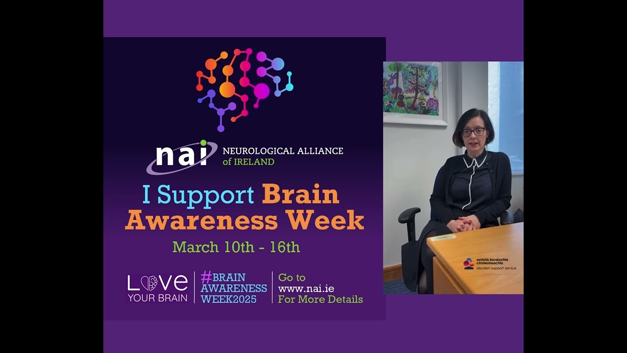 &Aacute;ine Flynn of the Decision Support Service Shows her Support for Brain Awareness Week 2025