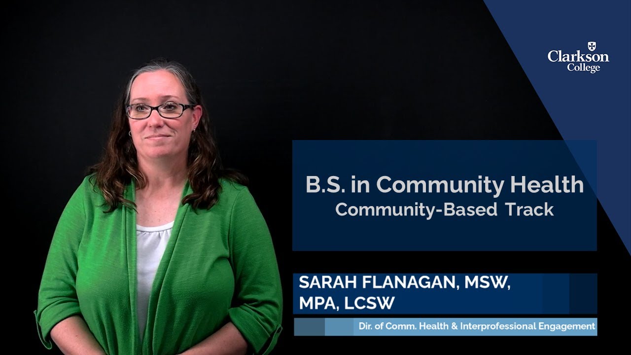 Community Health BS Degree | Community Based Track