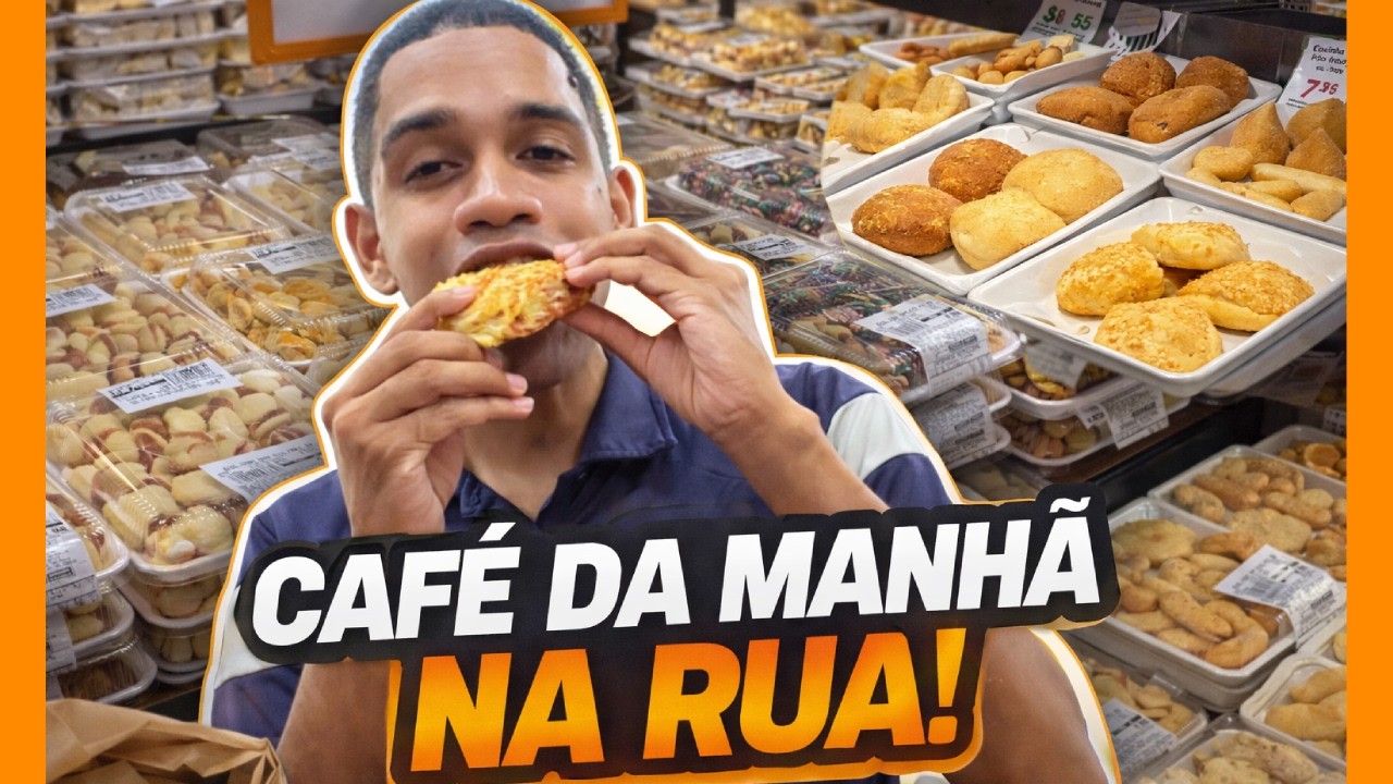 CAFE DA MANHA NA RUA NA VOLTA DO ROLÊ!!! Melhor Mini Croissant de todoooos!!