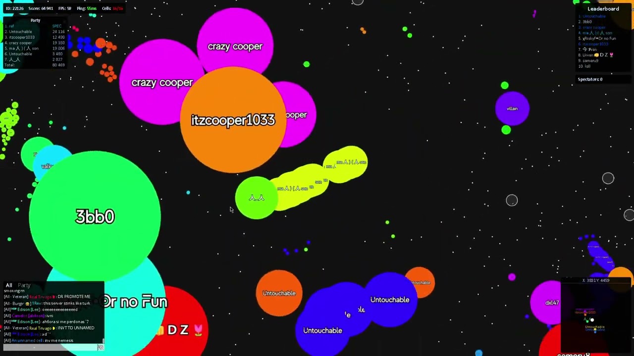 Gota.io FFA Clanwar - ExoPearl Vs Savage | 2-0 Win (6v6)