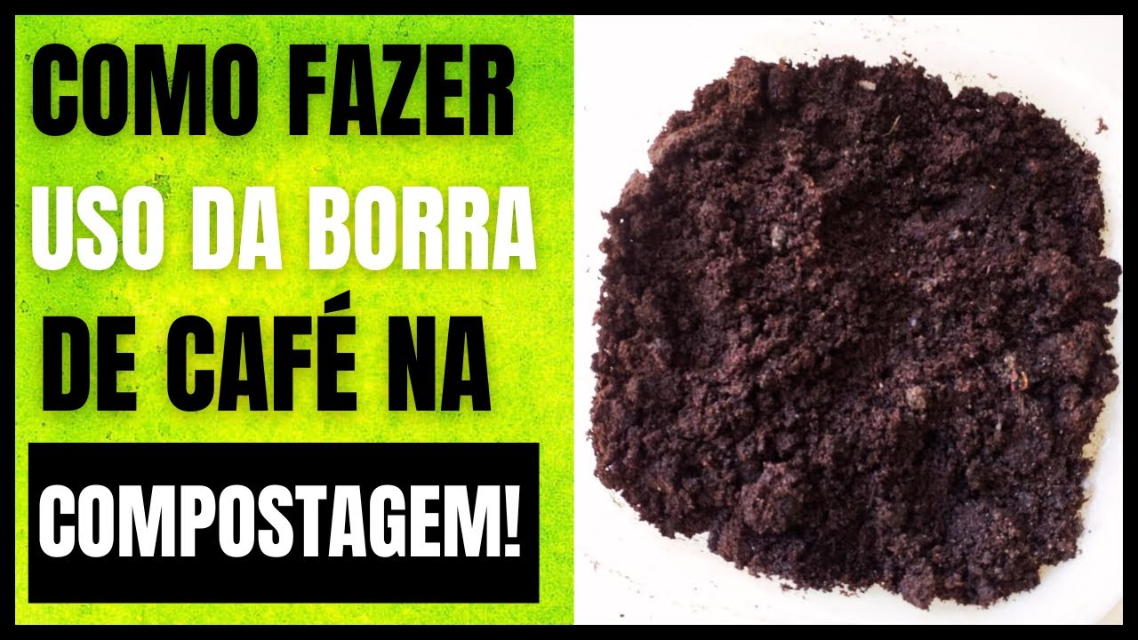 BORRA DE CAF&Eacute; na compostagem! #compostagem #borradecaf&eacute; #substratocaseiro