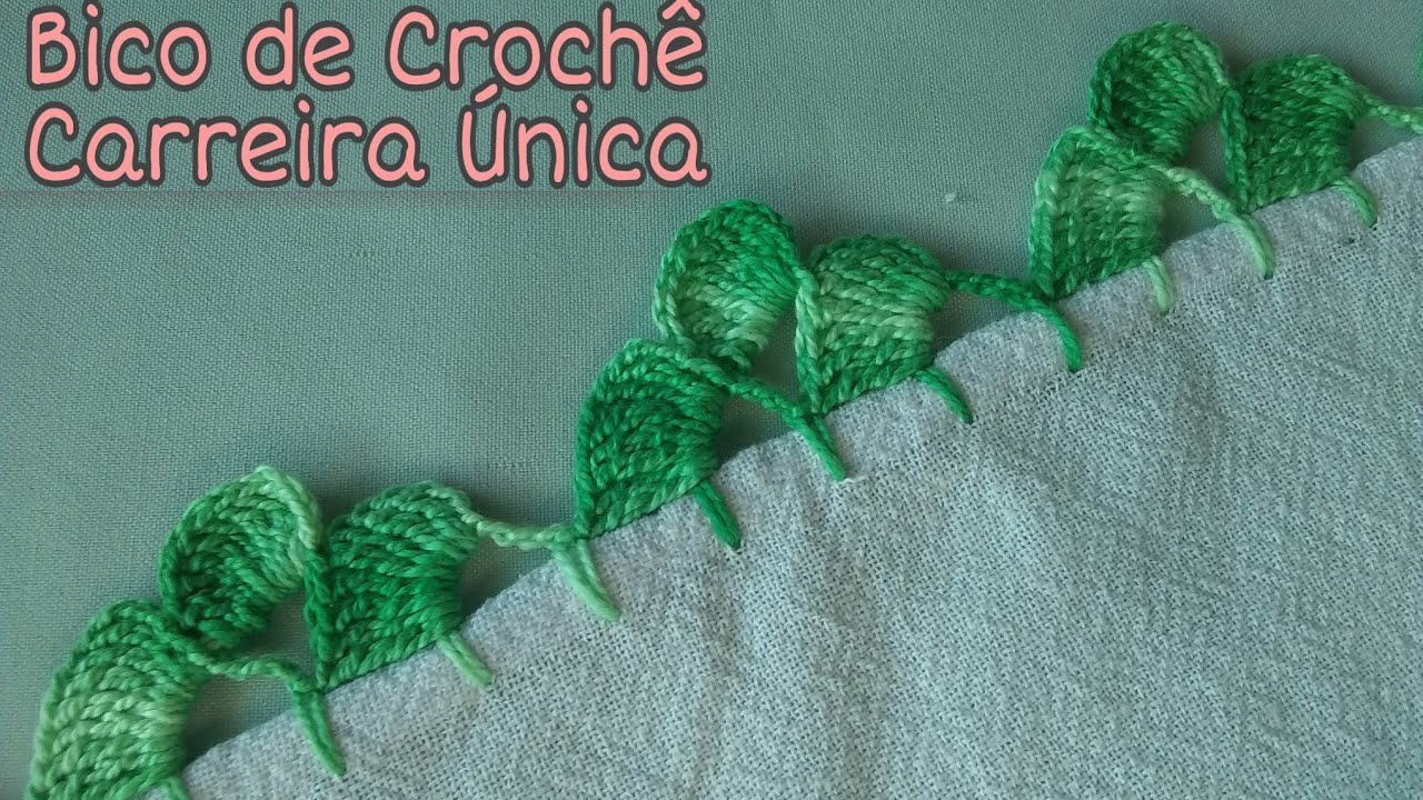 BICO DE CROCHÊ CARREIRA ÚNICA #58