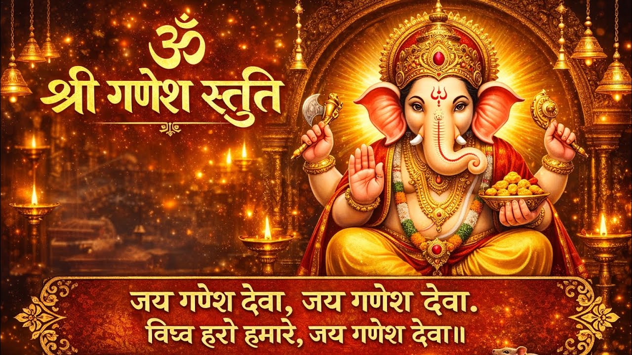 Shri Ganesh Stuti | जय गणेश देवा | Powerful Ganesh Bhajan | Vighnaharta Ganesh Bhakti Song 2026