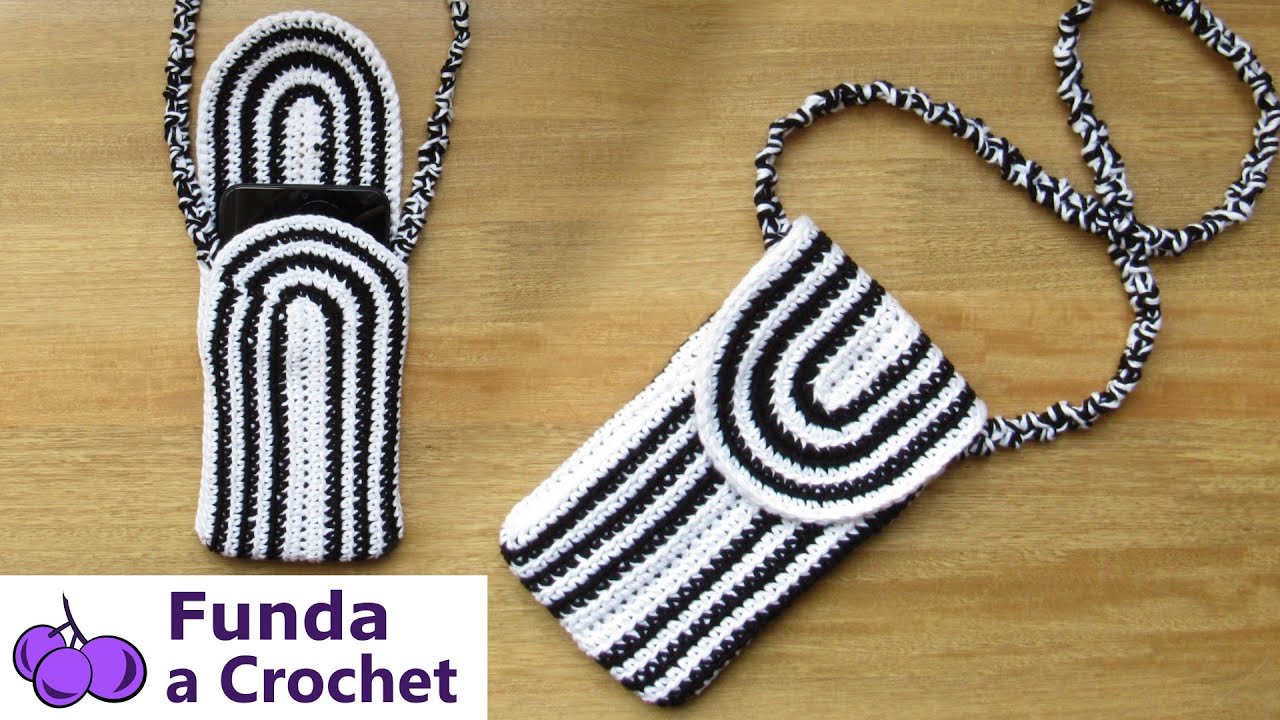 📱TEJE una FUNDA a CROCHET para tu CELULAR 📲Protege tu MOVIL con estilo TUTORIAL paso a paso