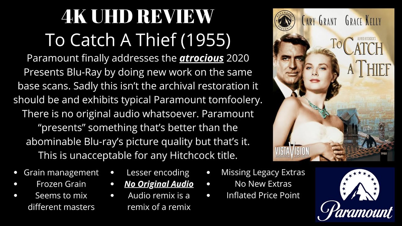 To Catch A Thief (1955) 4K UHD Review: Paramount 