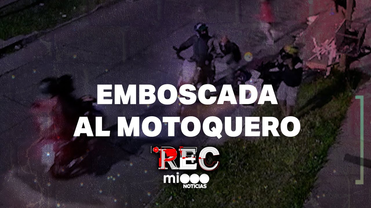 EMBOSCADA AL MOTOQUERO - CAE BANDA DE LADRONES - #REC