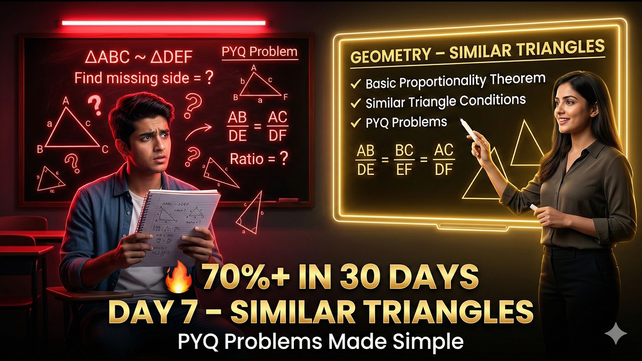Similar Triangles Explained with PYQ | Geometry Tricks for Exams |  TG 10thclass