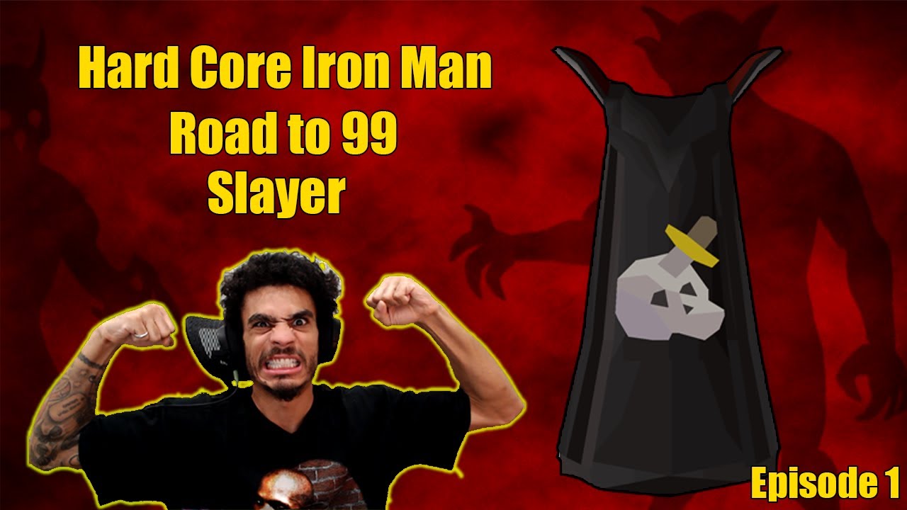 OSRS HCIM Day 60 • Grind to 99 Untrimmed Slayer • Death = Bald