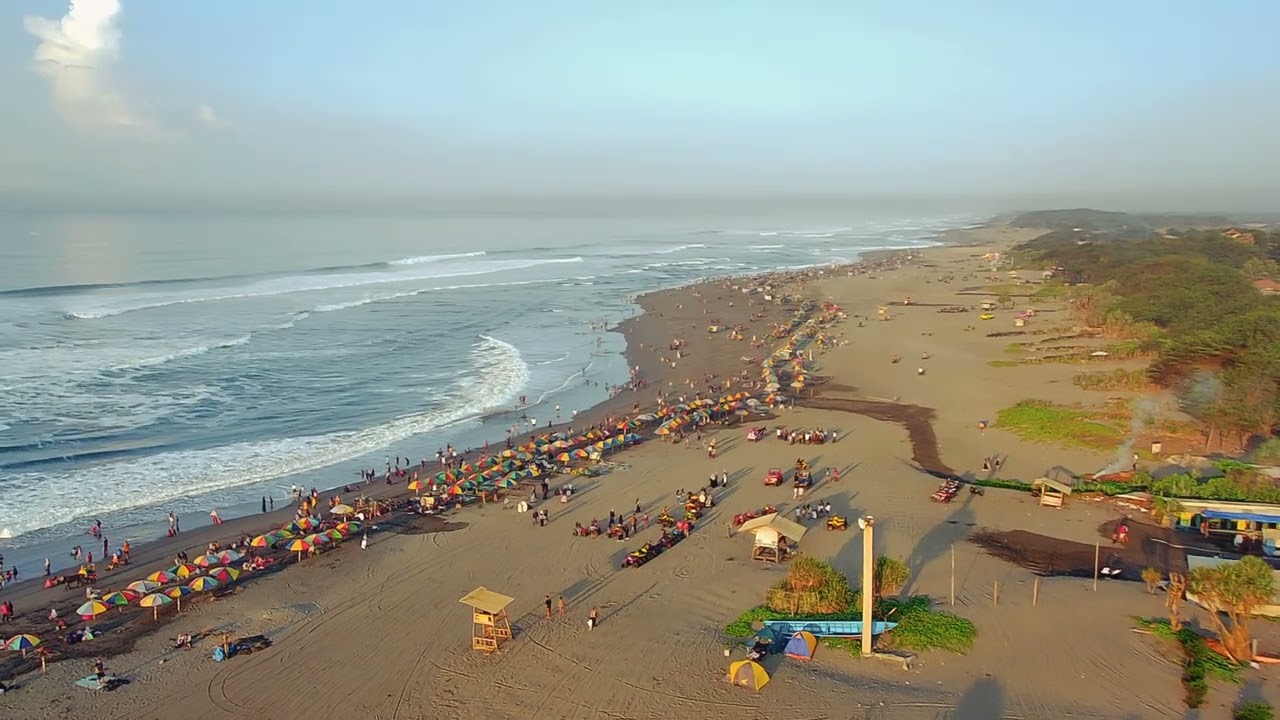 Parangtritis Beach 7:00 AM (Aerial View) 8K 60FPS