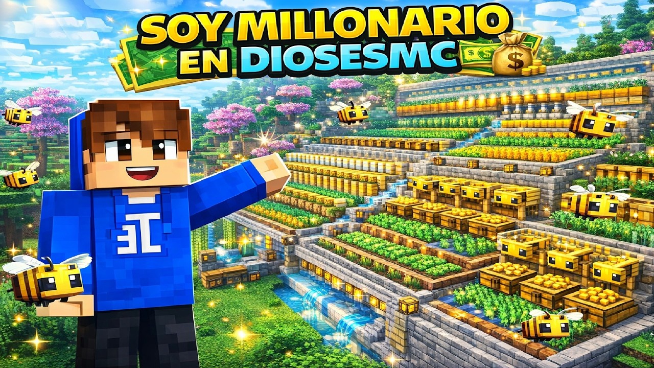 La GRANJA de ABEJAS que me hizo MILLONARIO en DiosesMC 🐝💰
