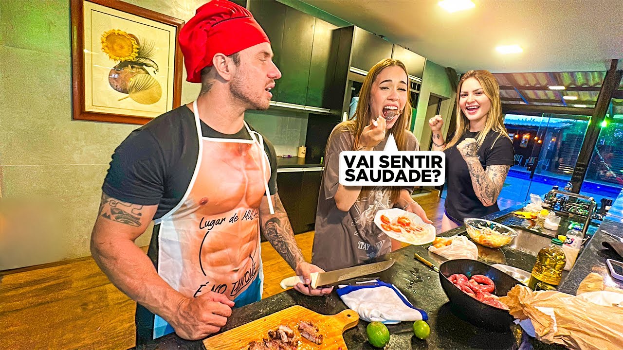 O BRUNO VEIO  NA DESPEDIDA DELA NA CASA 🥺E FEZ UM CHURRASCO PRA NOS