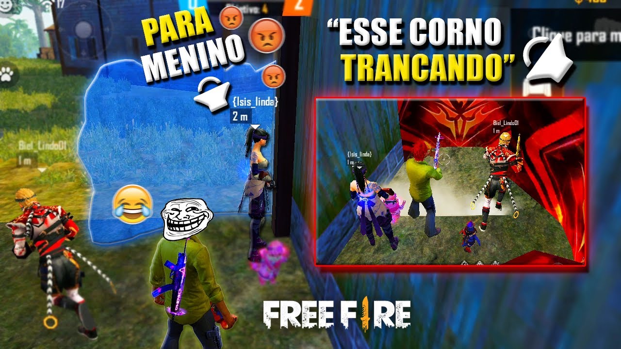 TRANCANDO ALEATÓRIOS COM GEL NO MODO CS RANQUEADA DO FREE FIRE kkkkkkkkk
