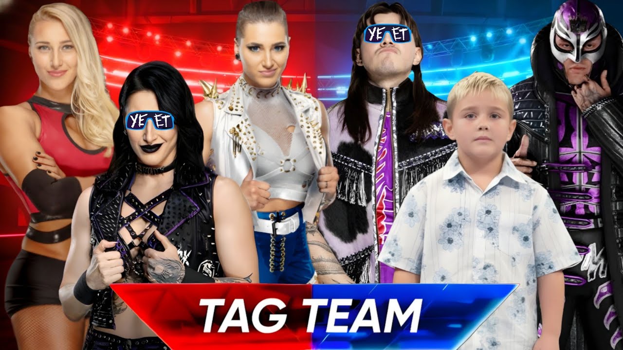 WWE 2K25 - 3 Rhea Ripley VS 3 Dominik Mysterio | Tornado Tag Team Match | WWE 