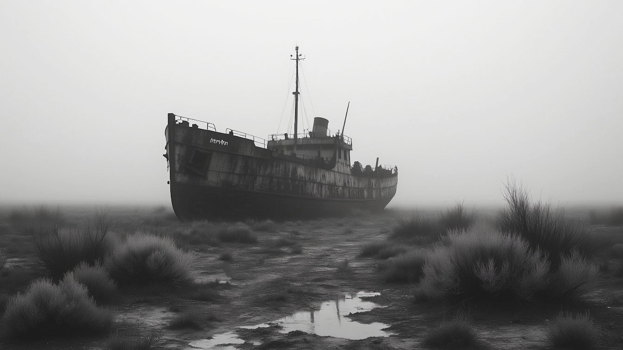 Desert of the Fallen Ships | Ambient Noir Jazz &bull; 3 Hours &bull; Black & White Solitude