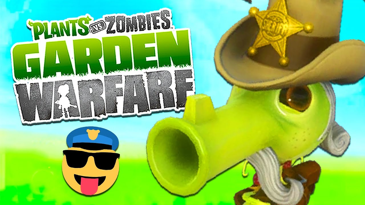 GUISANTE SHERIFF ROMPE SOLDADOS - Plants vs Zombies Garden Warfare 1