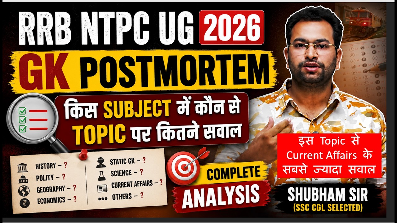 RRB NTPC GK Postmortem | ये Topics सबसे ज्यादा Important निकले | Complete Topic-wise Analysis