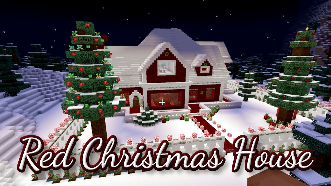 Cozy RED Christmas House Build + Best Holiday Mods