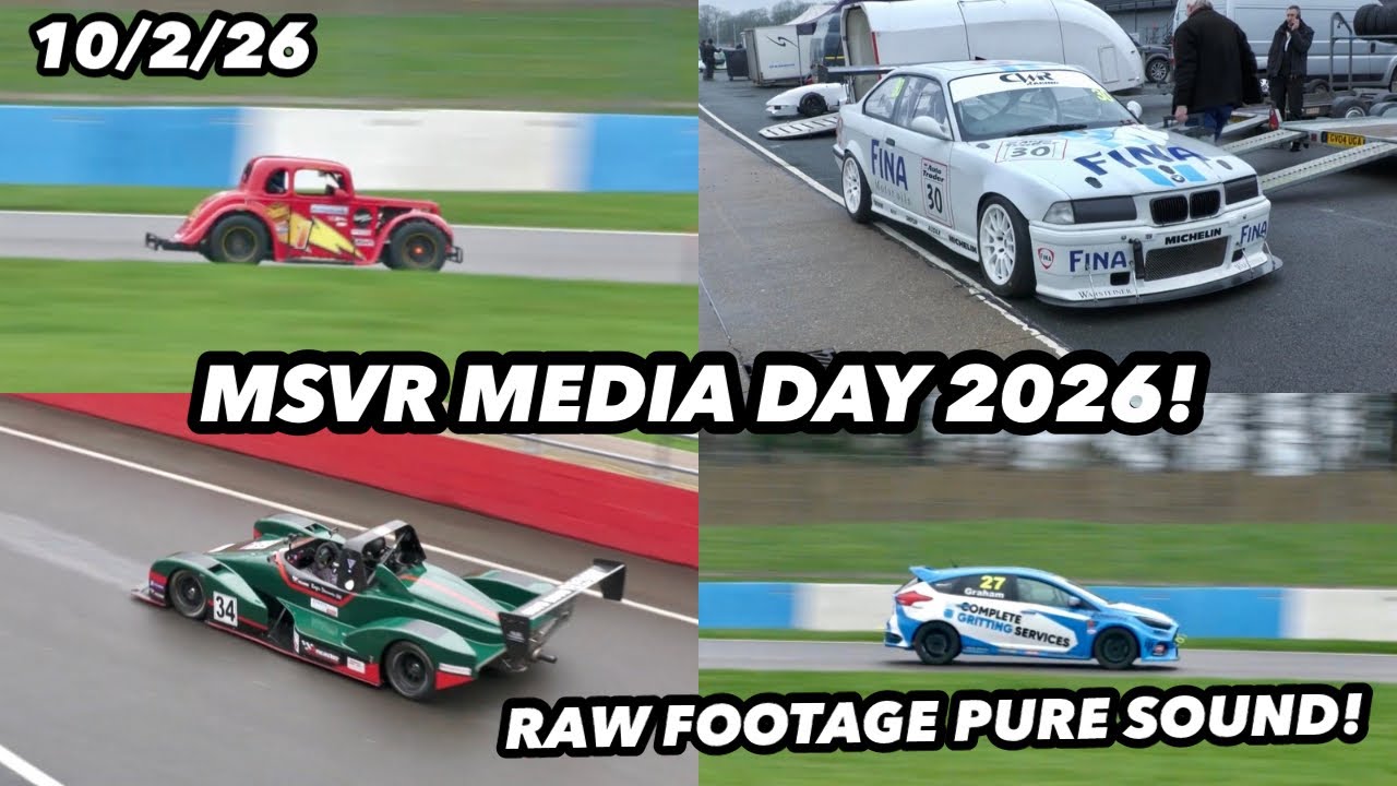 MSVR 2026 SEASON LAUNCH RAW FOOTAGE PURE SOUND DONINGTON PARK! | 10th February media day |