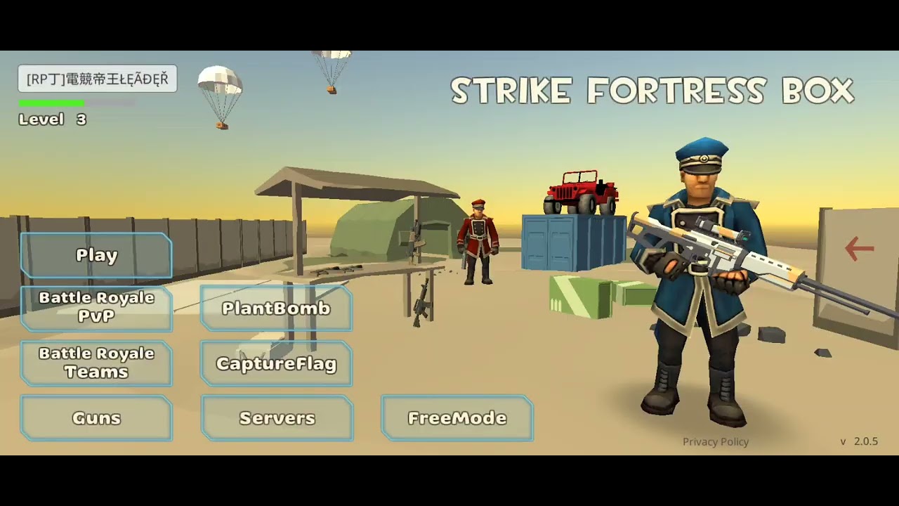 I play Battle Royale PVP and Teamfight  Strike Fortress Box Battle Royale Master Vs Players