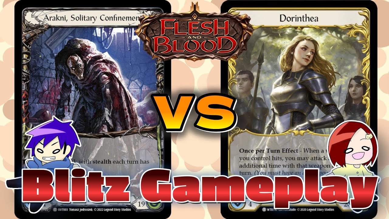 【FaB】Blitz対戦動画　Arakni, Solitary Confinement VS Dorinthea【Flesh and Blood】